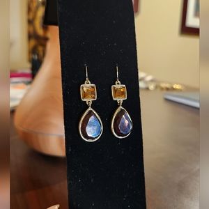 Vintage Style Jeweled Drop Earrings